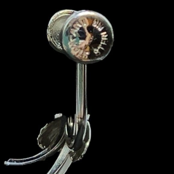 Star Art Sterling Silver Rhinestone Necklace And Screw Back Earrings Set (5120) - Picture 13 of 13